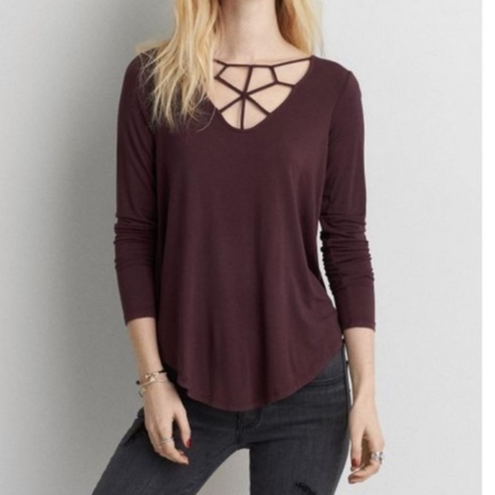 Plum American Eagle Soft & Sexy Cut-Out